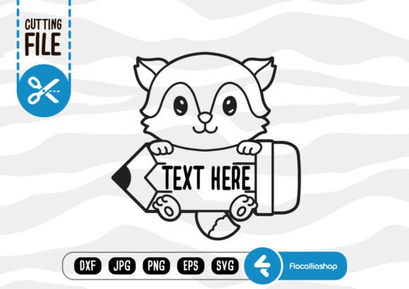 School Name Frame Art SVG: Fox Graphics for Crafts