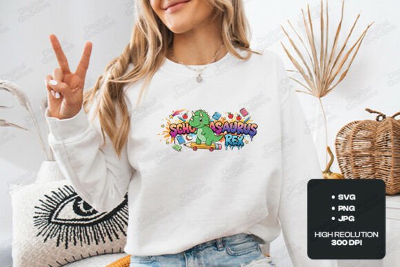 Schoolasaurus Rex Cute Dinosaur School