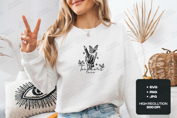 Teachers Love SVG Design: Graphics for T-Shirt Designs